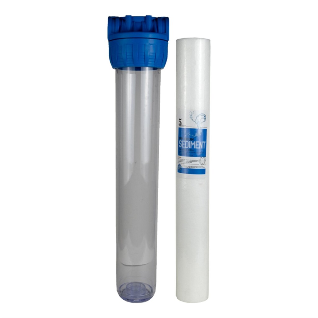 Bluewaterline - 20'' Mavi Filtre Kabı ve Sediment Filtre
