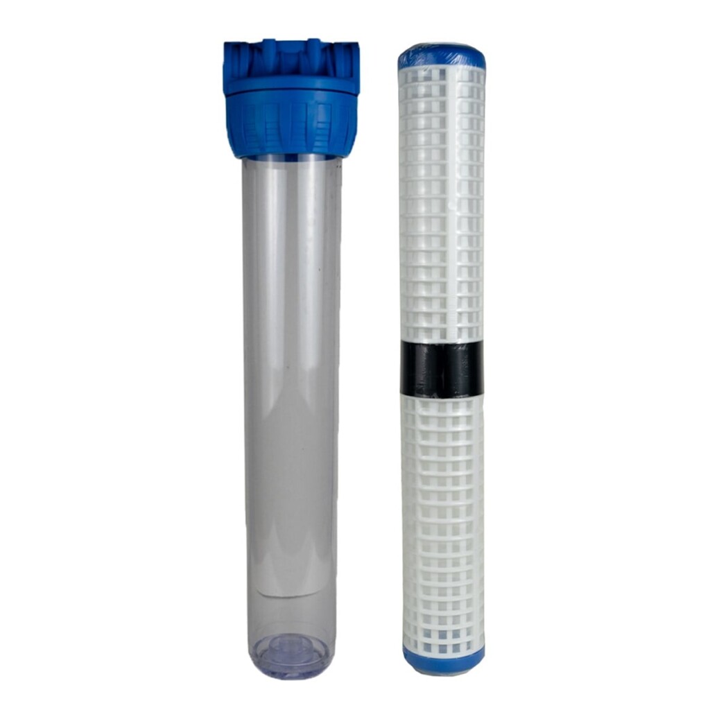 Bluewaterline - 20'' Mavi Filtre Kabı ve Yıkanabilir Filtre