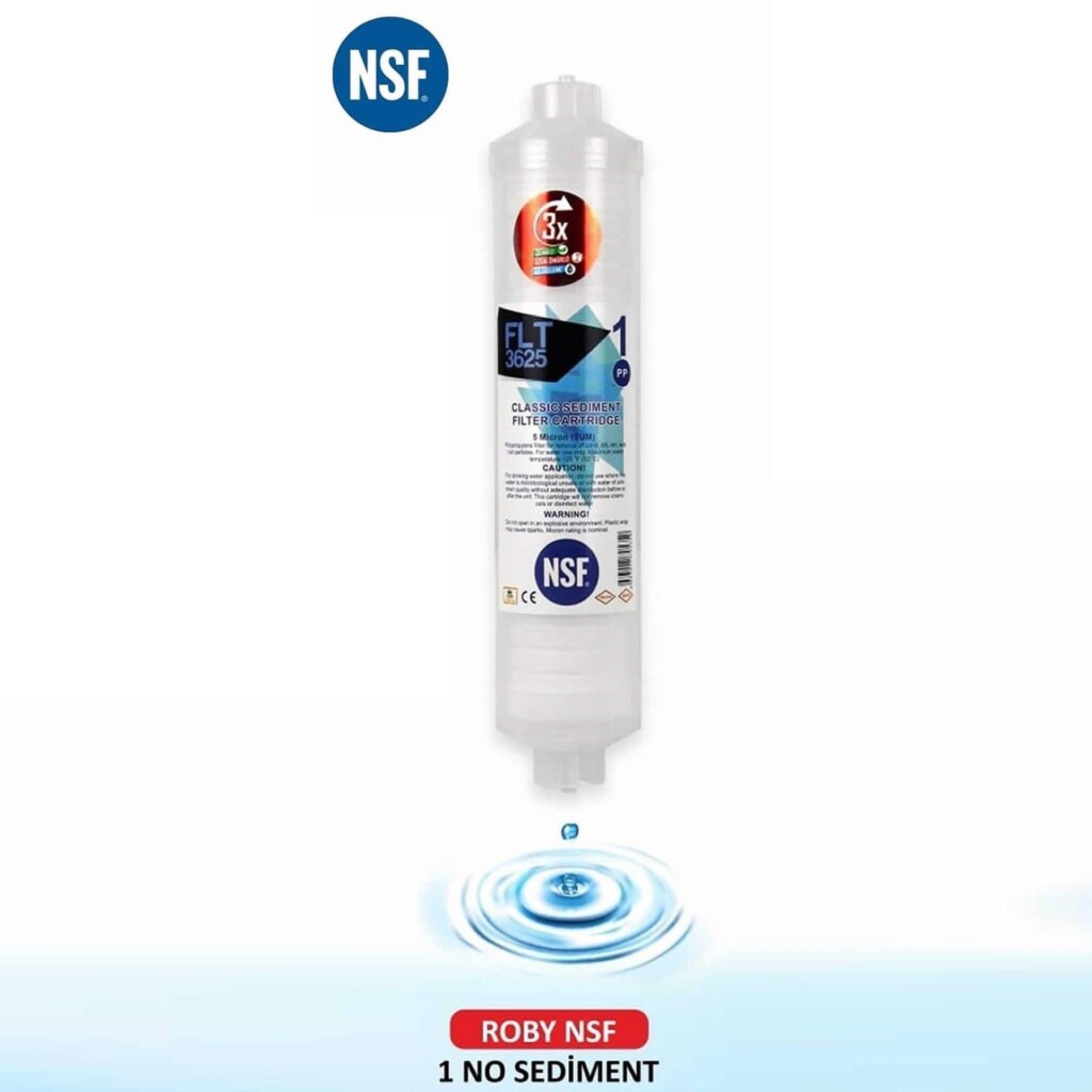 NSF Sertifikalı FLT Serisi 3'lü Su Arıtma Filtresi