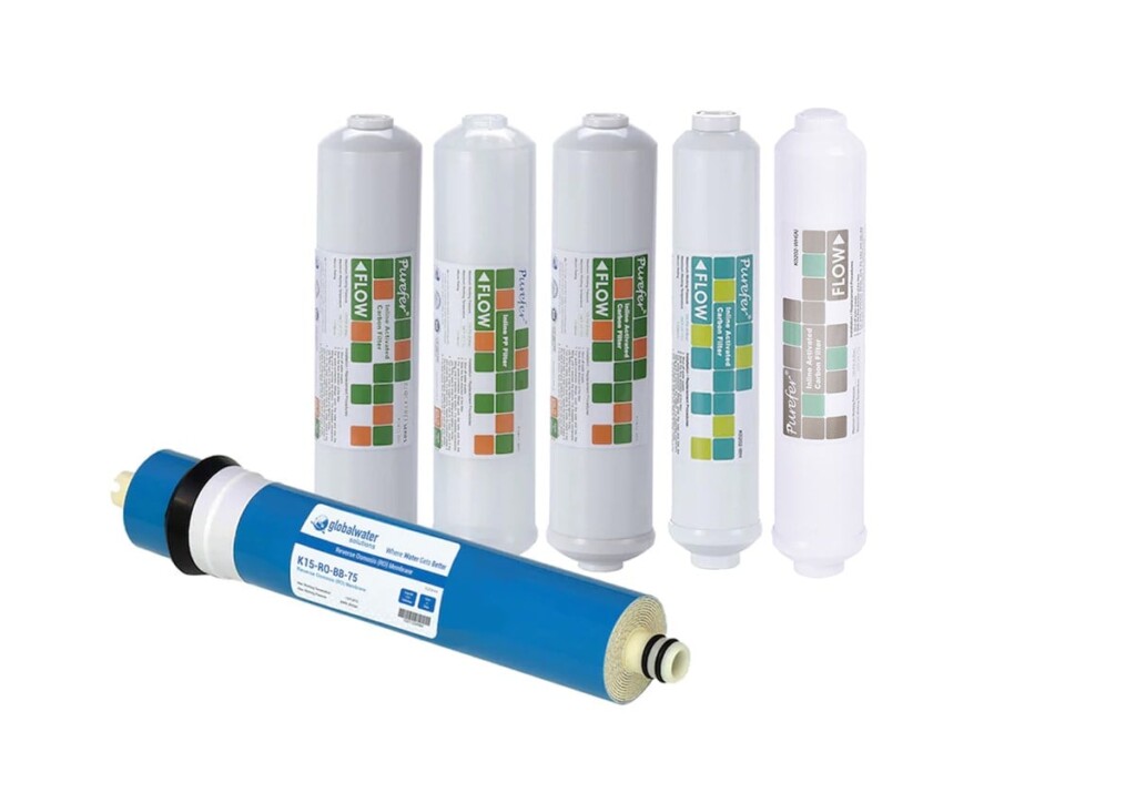 Bluewaterline - Su Arıtma Cihazları 12'' Inline 6'lı Filtre Seti NSF sertifikalı